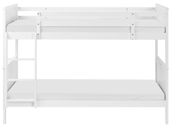 Patrová postel Borovicové dřevo ALBON 90 x 200 cm Bílá