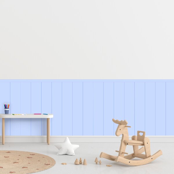 PIPPER. Textilní samolepící tapeta - Obdélník - Modrá barva Barva: Bledá, Velikost: 60cm