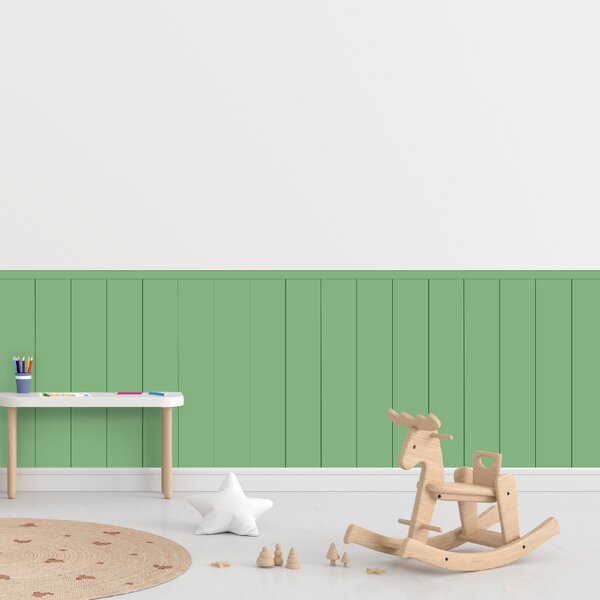 PIPPER. Textilní samolepící tapeta - Obdélník - Lahvově zelená barva Barva: Kombinace, Velikost: 100cm