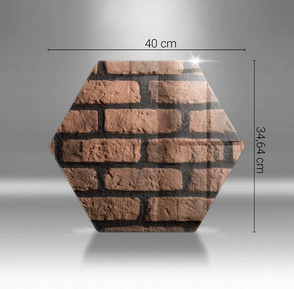 Skleněná krájecí deska Cihlová zeď