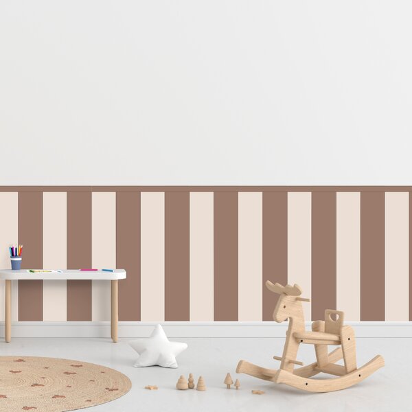 PIPPER. Textilní samolepící tapeta - Obdélník - Hnědá barva Barva: Bledá, Velikost: 80cm