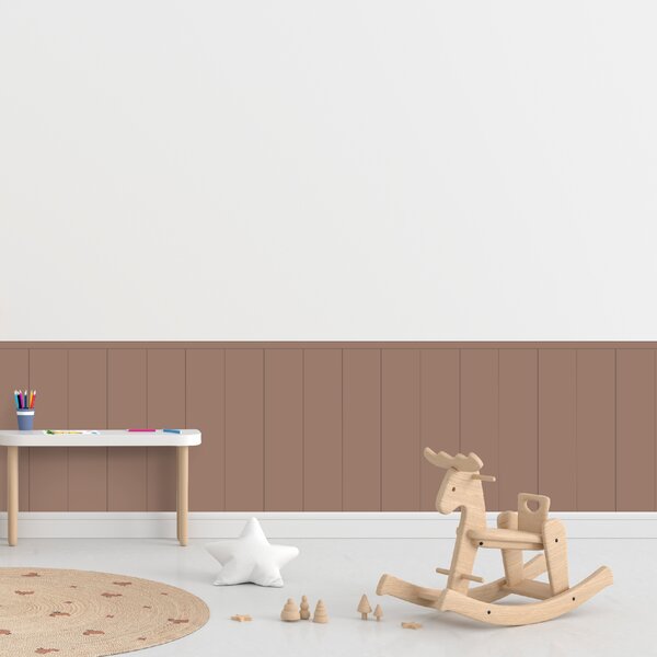 PIPPER. Textilní samolepící tapeta - Obdélník - Hnědá barva Barva: Bledá, Velikost: 80cm