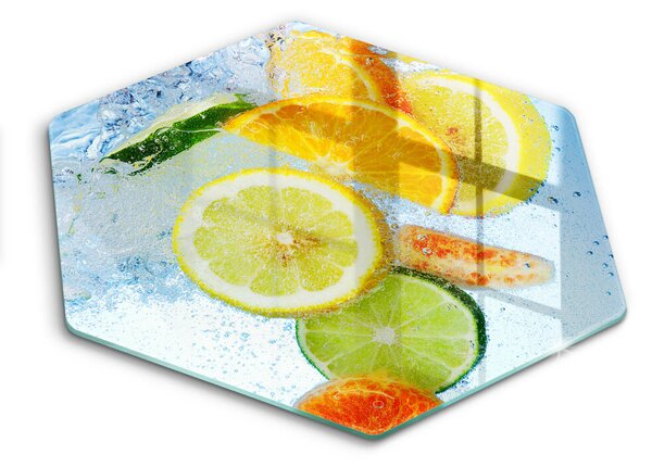 Skleněná deska do kuchyně Šťavnatá citrusová voda