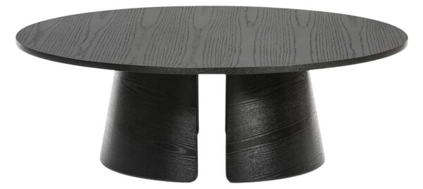 Černý konferenční stolek Teulat Cep, ø 110 cm