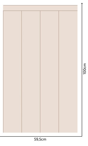 PIPPER. Textilní samolepící tapeta - Obdélník - Hnědá barva Barva: Bledá, Velikost: 80cm