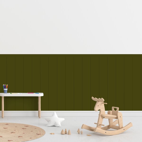 PIPPER. Textilní samolepící tapeta - Obdélník - Khaki barva Barva: Bledá, Velikost: 80cm