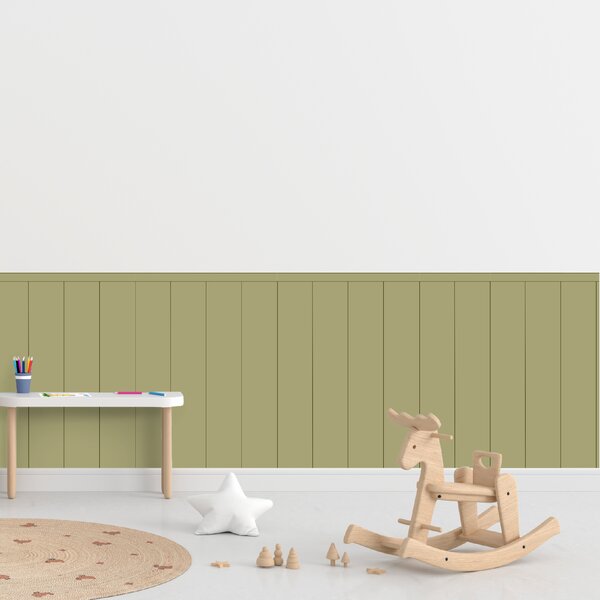 PIPPER. Textilní samolepící tapeta - Obdélník - Khaki barva Barva: Bledá, Velikost: 80cm