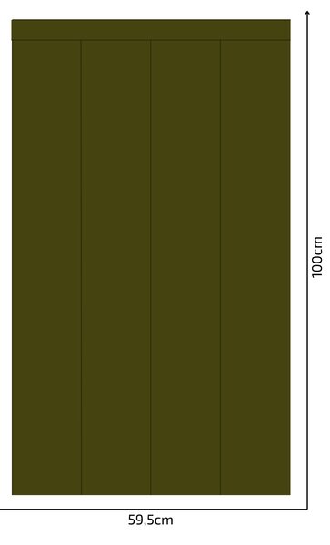 PIPPER. Textilní samolepící tapeta - Obdélník - Khaki barva Barva: Bledá, Velikost: 80cm