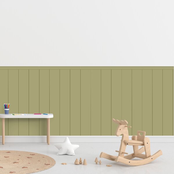 PIPPER. Textilní samolepící tapeta - Obdélník - Khaki barva Barva: Bledá, Velikost: 80cm