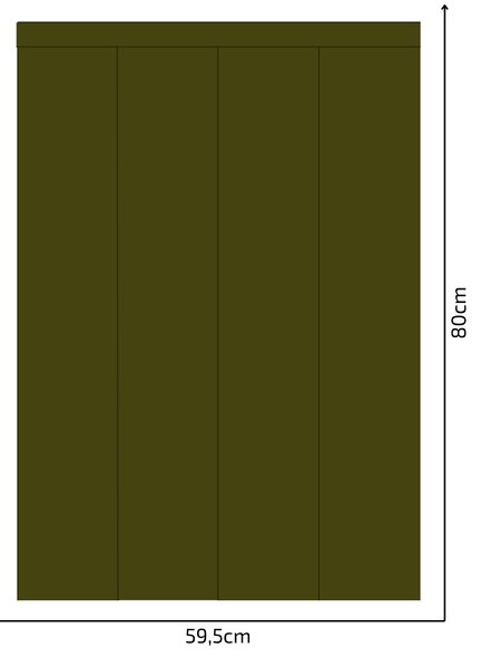 PIPPER. Textilní samolepící tapeta - Obdélník - Khaki barva Barva: Bledá, Velikost: 80cm