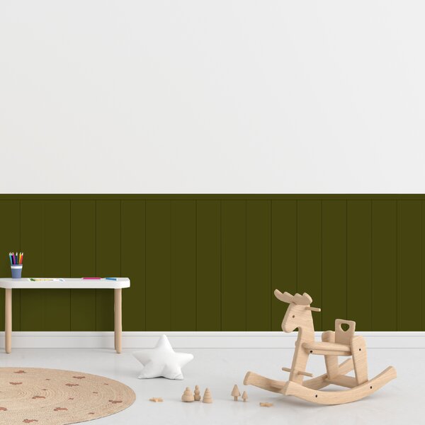 PIPPER. Textilní samolepící tapeta - Obdélník - Khaki barva Barva: Bledá, Velikost: 80cm