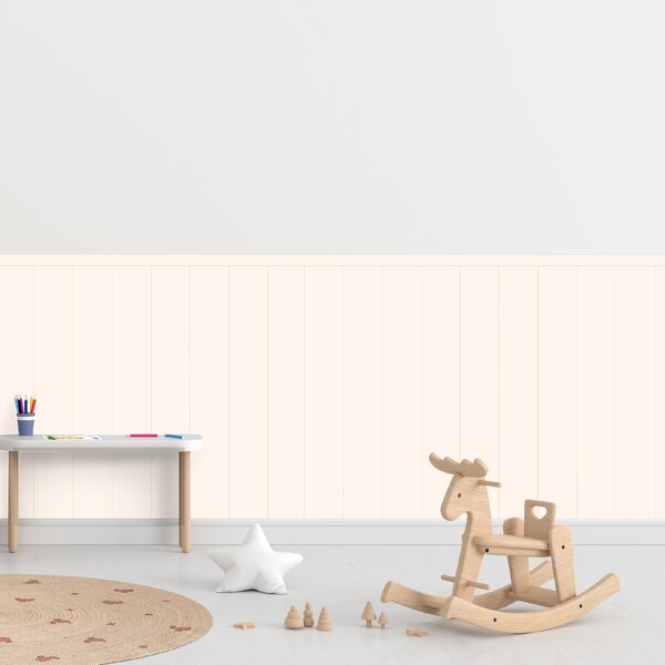 PIPPER. Textilní samolepící tapeta - Obdélník - Krémová barva Barva: Bledá, Velikost: 80cm