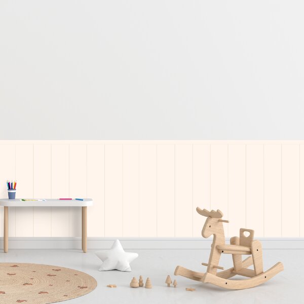 PIPPER. Textilní samolepící tapeta - Obdélník - Krémová barva Barva: Bledá, Velikost: 80cm