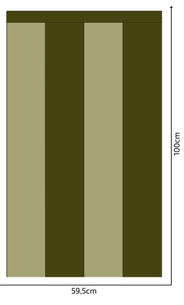 PIPPER. Textilní samolepící tapeta - Obdélník - Khaki barva Barva: Bledá, Velikost: 80cm