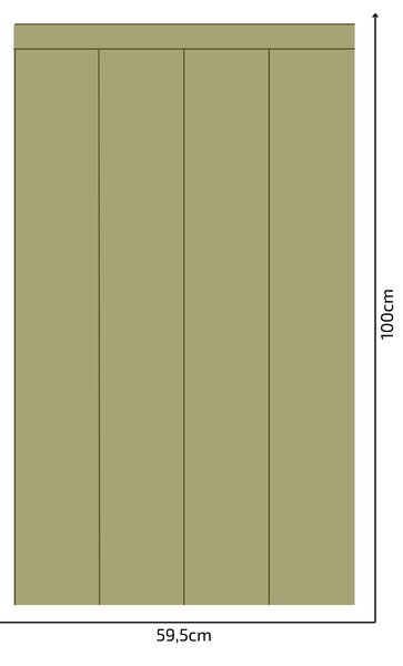 PIPPER. Textilní samolepící tapeta - Obdélník - Khaki barva Barva: Bledá, Velikost: 80cm