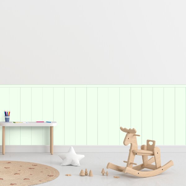 PIPPER. Textilní samolepící tapeta - Obdélník - Mátová barva Barva: Kombinace, Velikost: 100cm