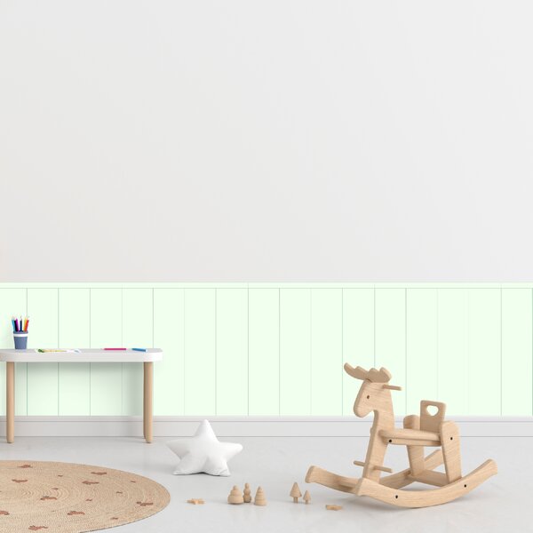 PIPPER. Textilní samolepící tapeta - Obdélník - Mátová barva Barva: Kombinace, Velikost: 100cm