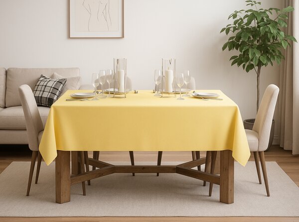 Ubrus Standard pastelově žlutý Barva Žlutá Rozměry 90x90 cm