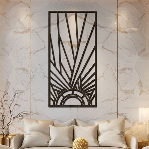Dřevěný panel GATSBY VI | Rozměry (cm): 30x60 | Zvolte barvu dekoru: Černá