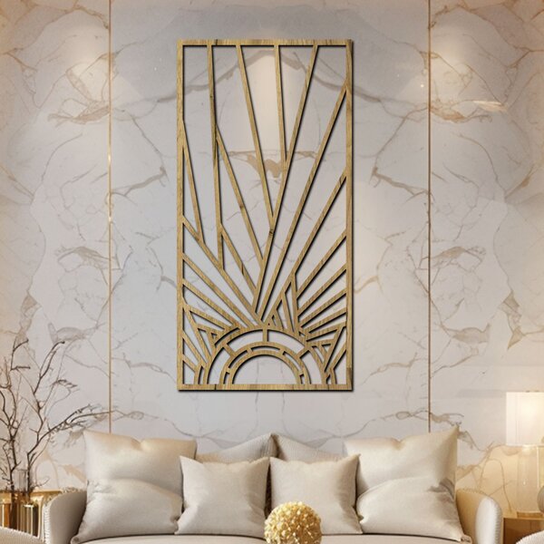 Dřevěný panel GATSBY VI | Rozměry (cm): 30x60 | Zvolte barvu dekoru: Černá