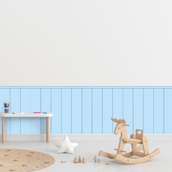 PIPPER. Textilní samolepící tapeta - Obdélník - Námořnická modrá barva Barva: Tmavá, Velikost: 100cm