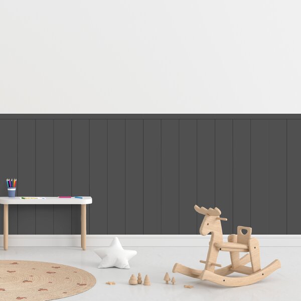 PIPPER. Textilní samolepící tapeta - Obdélník - Šedá barva Barva: Bledá, Velikost: 80cm