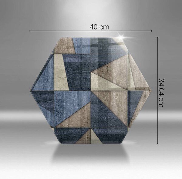 Skleněné krájecí prkénko Geometrické abstrakce