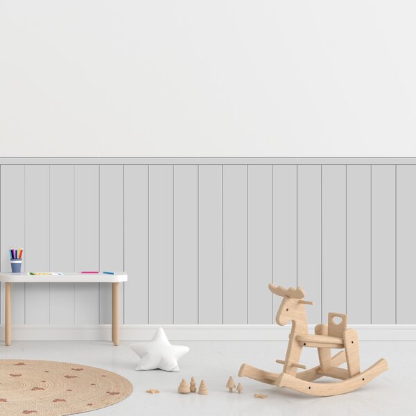 PIPPER. Textilní samolepící tapeta - Obdélník - Šedá barva Barva: Bledá, Velikost: 80cm