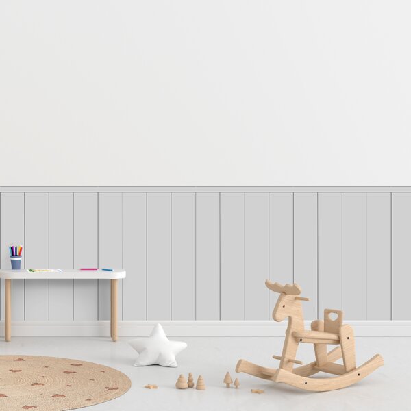 PIPPER. Textilní samolepící tapeta - Obdélník - Šedá barva Barva: Bledá, Velikost: 80cm