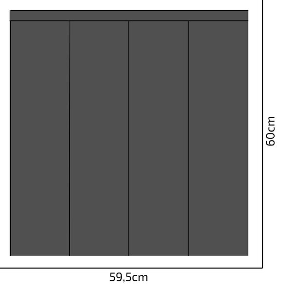 PIPPER. Textilní samolepící tapeta - Obdélník - Šedá barva Barva: Bledá, Velikost: 80cm