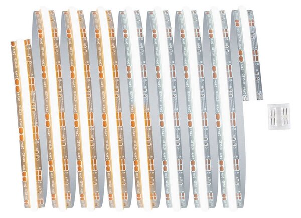 Paulmann LED pásek MaxLED 1000 doplněk 2,5 m stříbrná, stmívatelný, Chrom / stříbro, Obývací pokoj / jídelna, Plast, Moderní