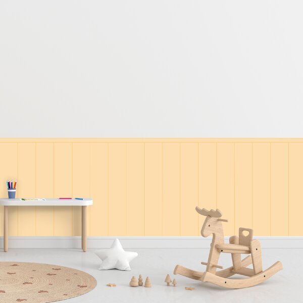 PIPPER. Textilní samolepící tapeta - Obdélník - Žlutá barva Barva: Bledá, Velikost: 60cm