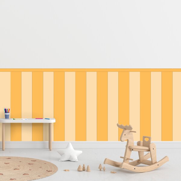 PIPPER. Textilní samolepící tapeta - Obdélník - Žlutá barva Barva: Bledá, Velikost: 60cm
