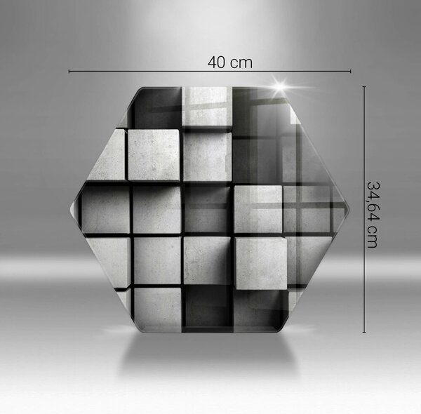 Skleněné krájecí prkénko 3d geometrie pozadí