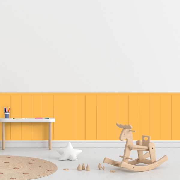 PIPPER. Textilní samolepící tapeta - Obdélník - Žlutá barva Barva: Bledá, Velikost: 60cm