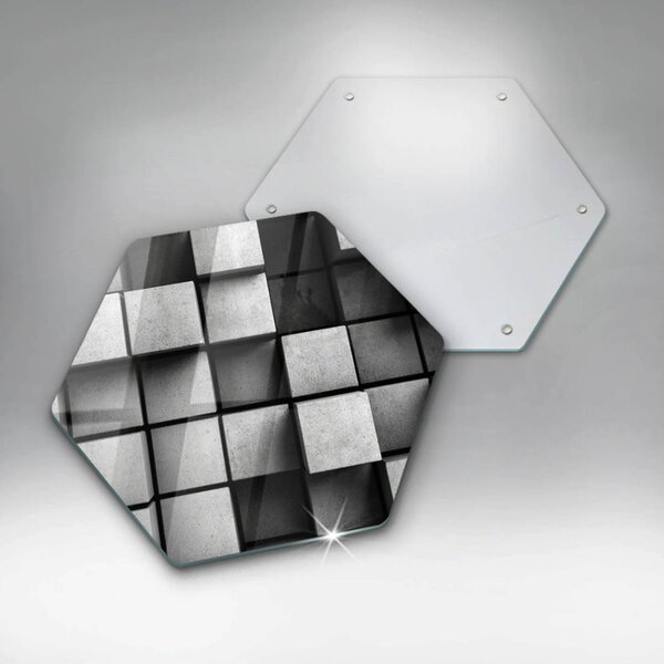 Skleněné krájecí prkénko 3d geometrie pozadí
