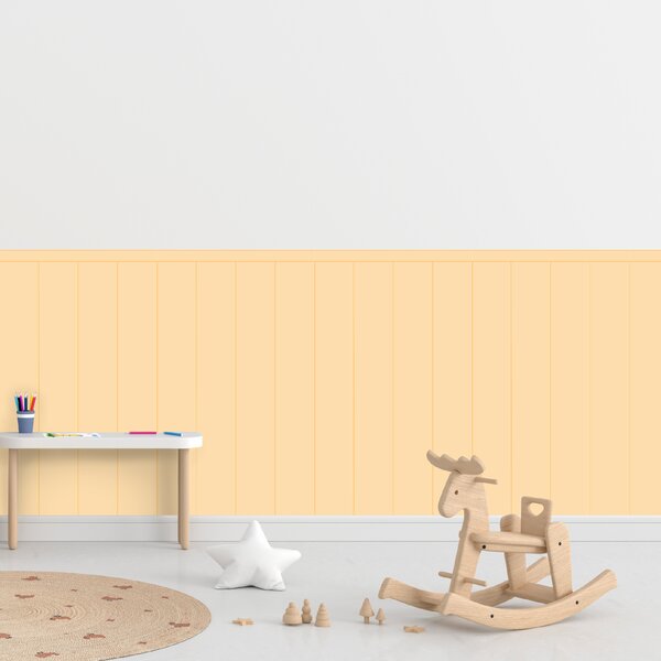 PIPPER. Textilní samolepící tapeta - Obdélník - Žlutá barva Barva: Bledá, Velikost: 60cm