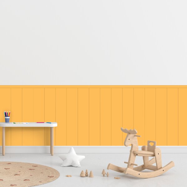 PIPPER. Textilní samolepící tapeta - Obdélník - Žlutá barva Barva: Bledá, Velikost: 60cm