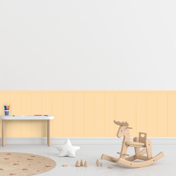 PIPPER. Textilní samolepící tapeta - Obdélník - Žlutá barva Barva: Bledá, Velikost: 60cm