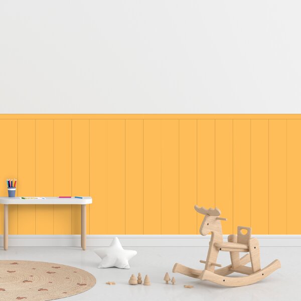 PIPPER. Textilní samolepící tapeta - Obdélník - Žlutá barva Barva: Bledá, Velikost: 60cm