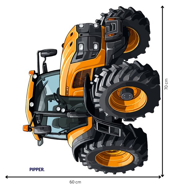 PIPPER. Textilní samolepka na zeď "Traktor"