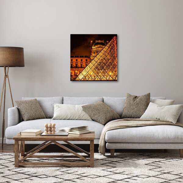 Obraz Louvre v Paříži (30x30 cm)