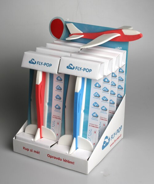 Chytré házecí letadlo FLY-POP 30 Červená