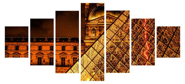 Obraz Louvre v Paříži (210x100 cm)