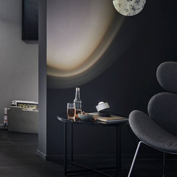 Paulmann LED stolní lampa Aldan, hliník, 10 cm, stmívatelné, stmívatelný, Černá, Obývací pokoj / jídelna, Hliník, Moderní