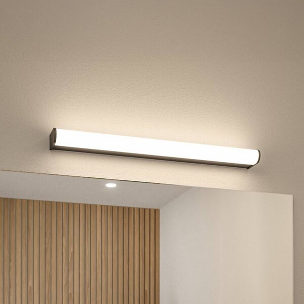 Paulmann LED nástěnné světlo Arneb, černá, 59 cm, 3 000 K, IP44, Černá, Koupelna, Hliník, Moderní