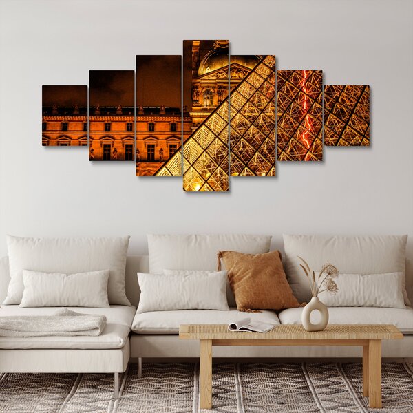 Obraz Louvre v Paříži (210x100 cm)