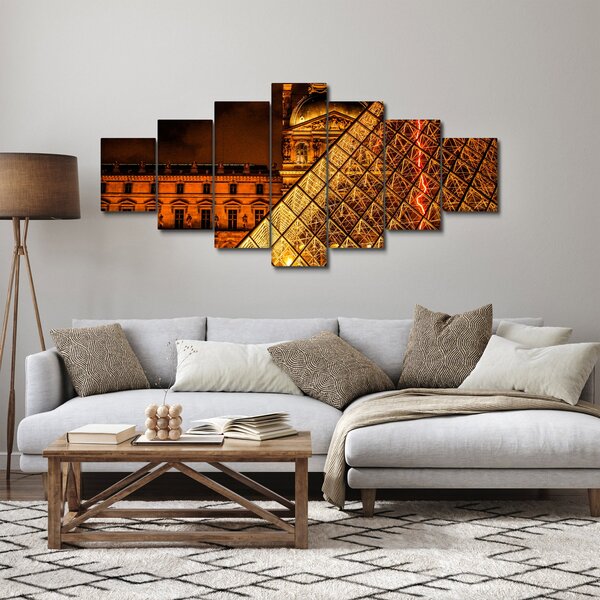 Obraz Louvre v Paříži (210x100 cm)