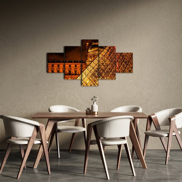 Obraz Louvre v Paříži (125x70 cm)