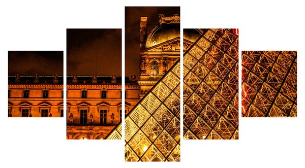 Obraz Louvre v Paříži (125x70 cm)